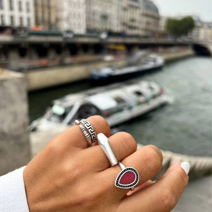Christina Christi – wholesale Band/Stackad Ring – Silverringar Kvinnor, Silver Band Ringar, Stapelbara ringar