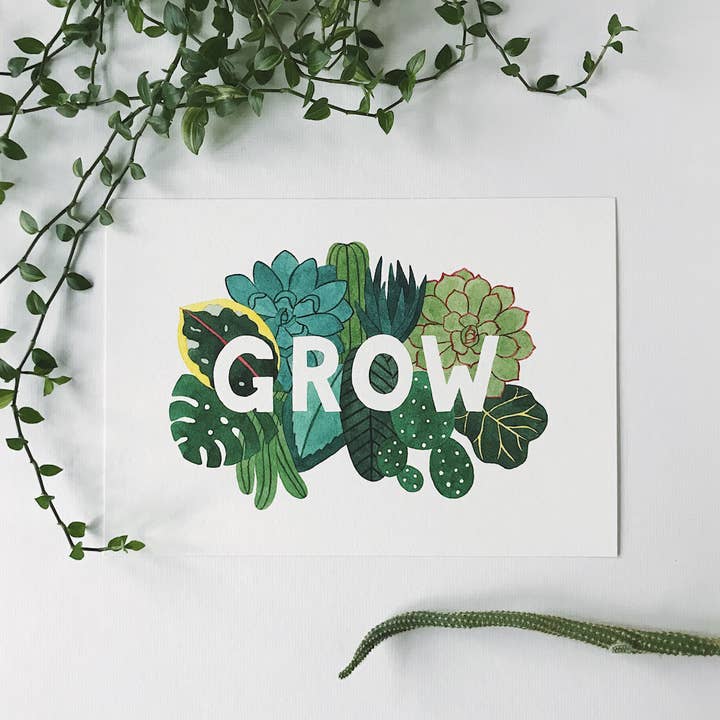 Katrina Sophia - Wholesale Art Print - Grow A4 Print1