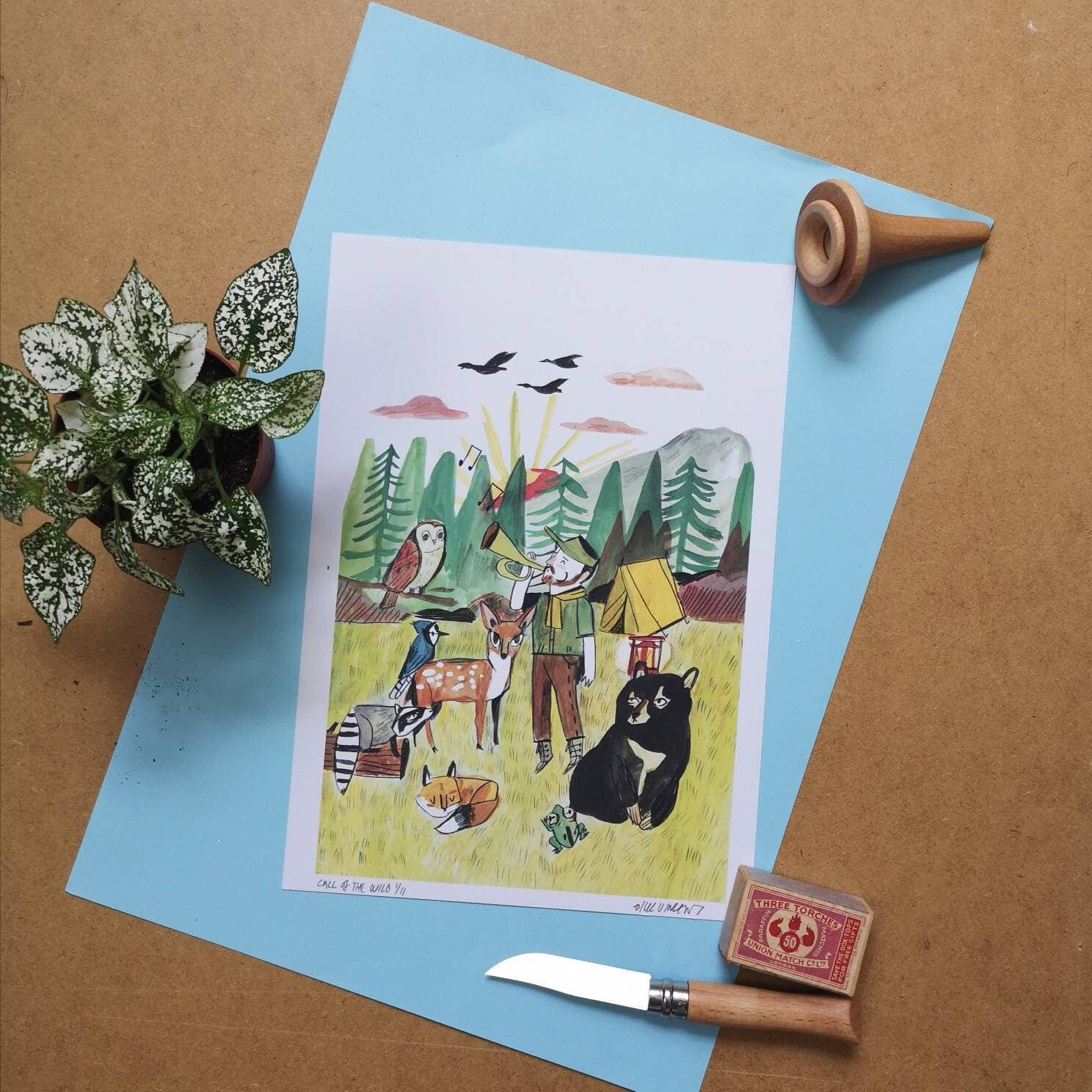 Dick Vincent Illustrations - Vente Affiche d'art - L'Appel de la nature1