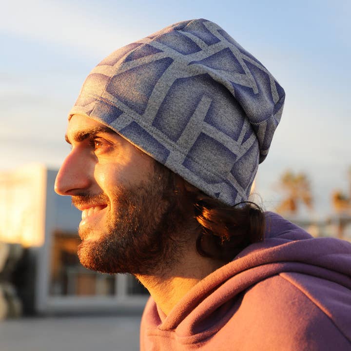 Cappelli Beanie 104H Graffiti - Berretti a taglio basso per la vendita all'ingrosso da parte di Purple Sardine