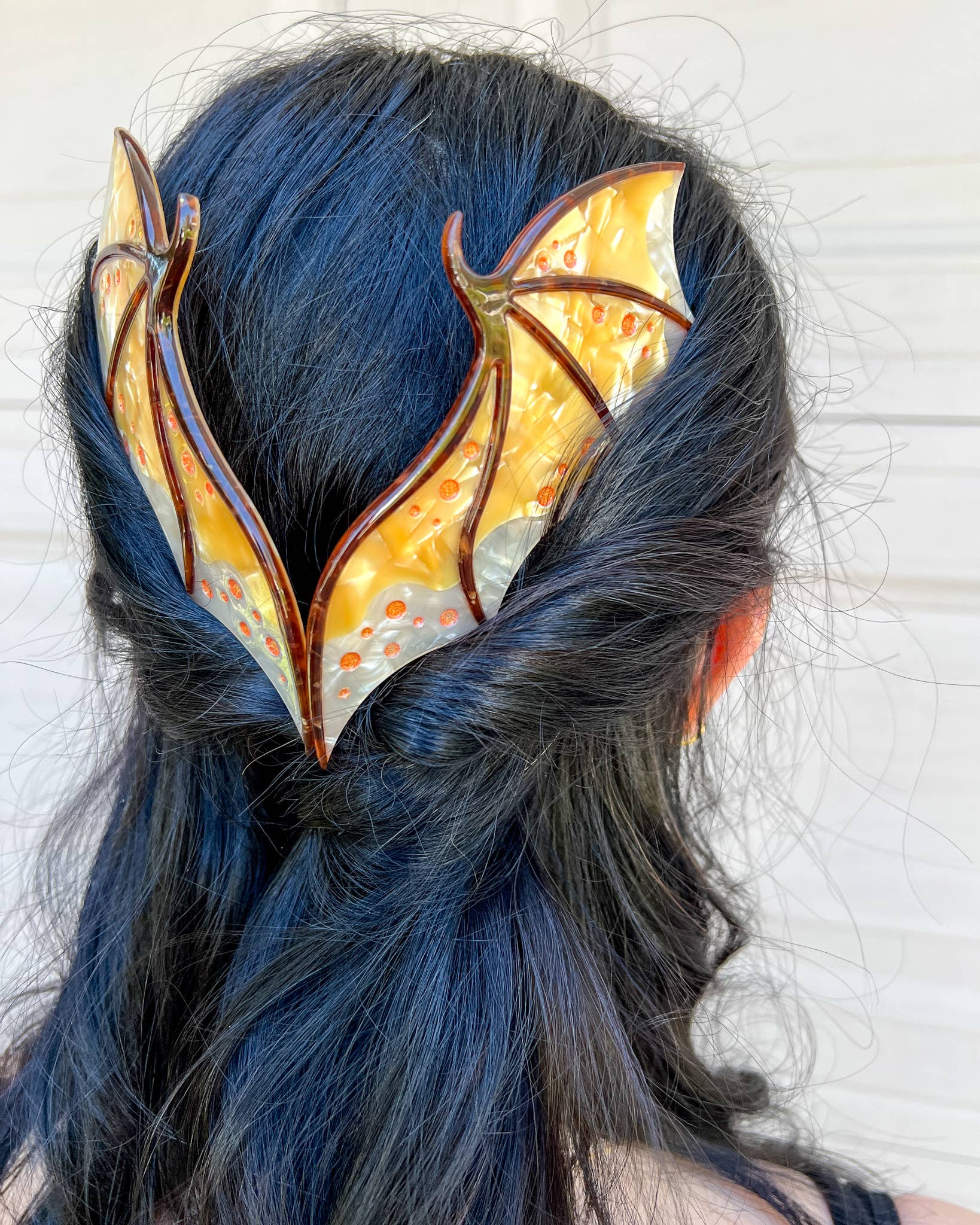 Blissfully Bookish Company - Wholesale Hair Accessories Set - Women's - Gold Dragon Wing Comb Set | Fantasy Gifts2