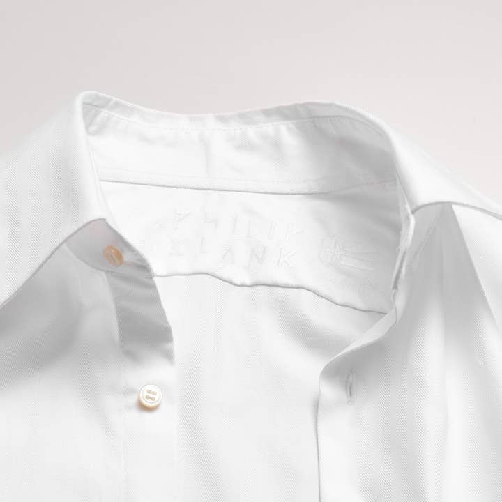 Philip Blank - Wholesale Button Down Shirt - Men's - Vit bomullsskjorta3