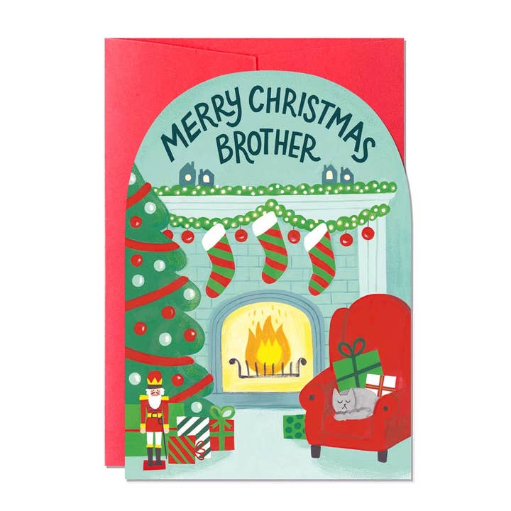 Merry Christmas Brother | Greeting Card | Holiday Card for wholesale by Ricicle Cards