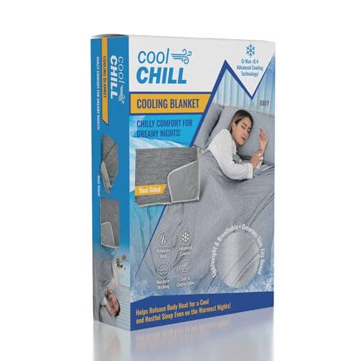 Cool Chill Cooling Lightweight Breathable Summer Blanket in Grey for wholesale by Showcase