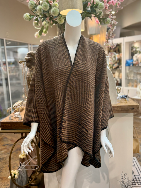 Pretty Persuasions - Vente Cape – femme - Cape à carreaux Glen CP252121