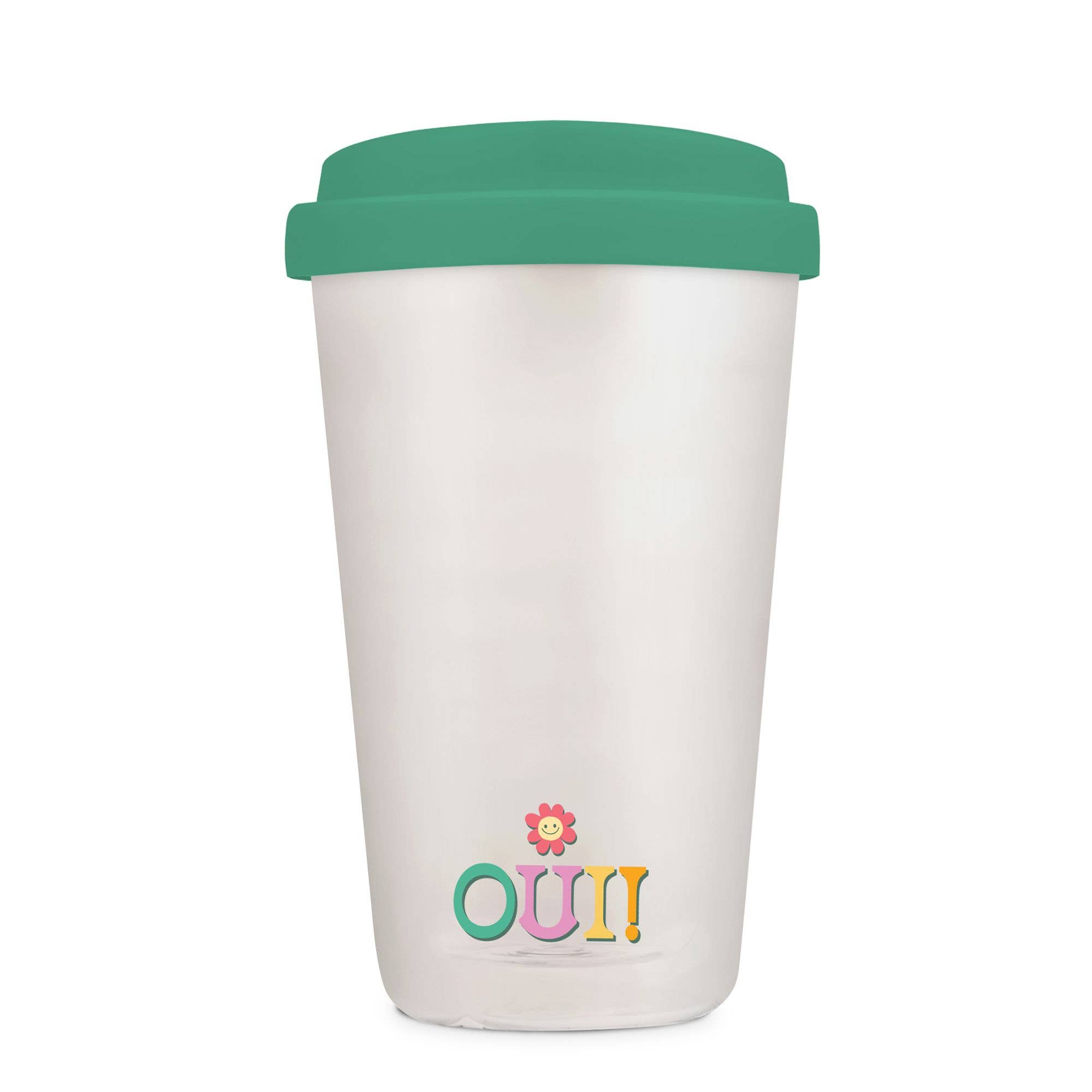 Studio Oh! - Wholesale Drinking Glass/Cup - Bonjour Glass Tumbler with Silicone Lid3