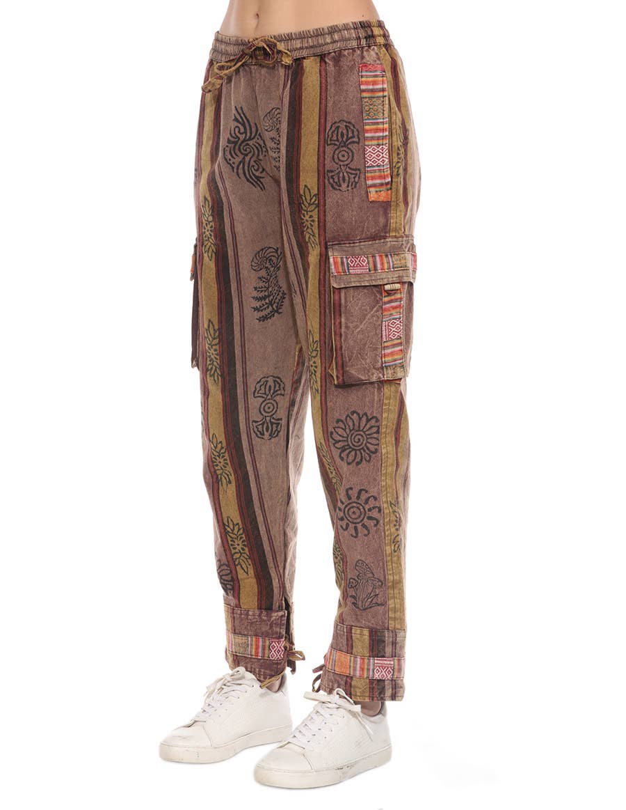 The Collection Royal / Royal Handicrafts - Wholesale Pants - Women's - Cotton Washed Boho Hippie Genie Pants11