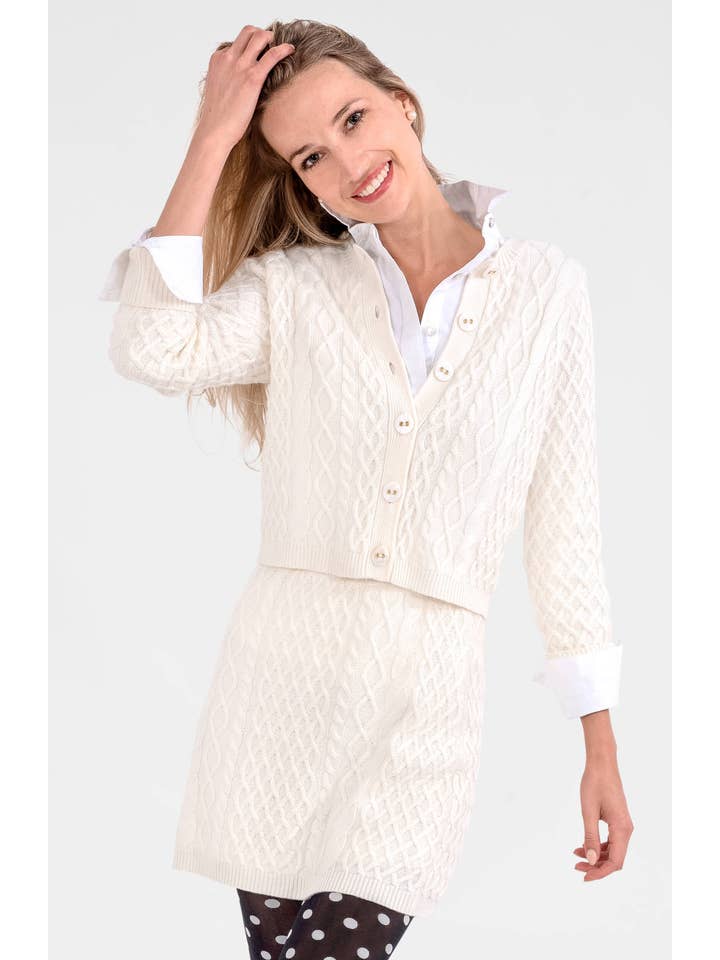 Gretchen Scott LLC - Wholesale Cardigan - Women's - Irish Knit Cardigan4