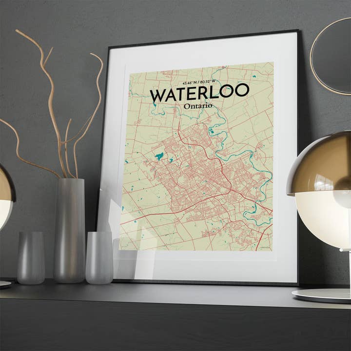 OurPoster.com - Wholesale Poster - Waterloo City Map Poster186