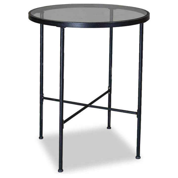 LOOMLAN - Wholesale Patio table - Provence Iron Round Outdoor Pub Table