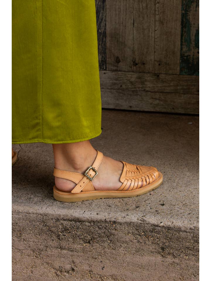 Mexas US - Wholesale Sandals - Women's - JAMAICA - Ankle strap camel sandals for woman