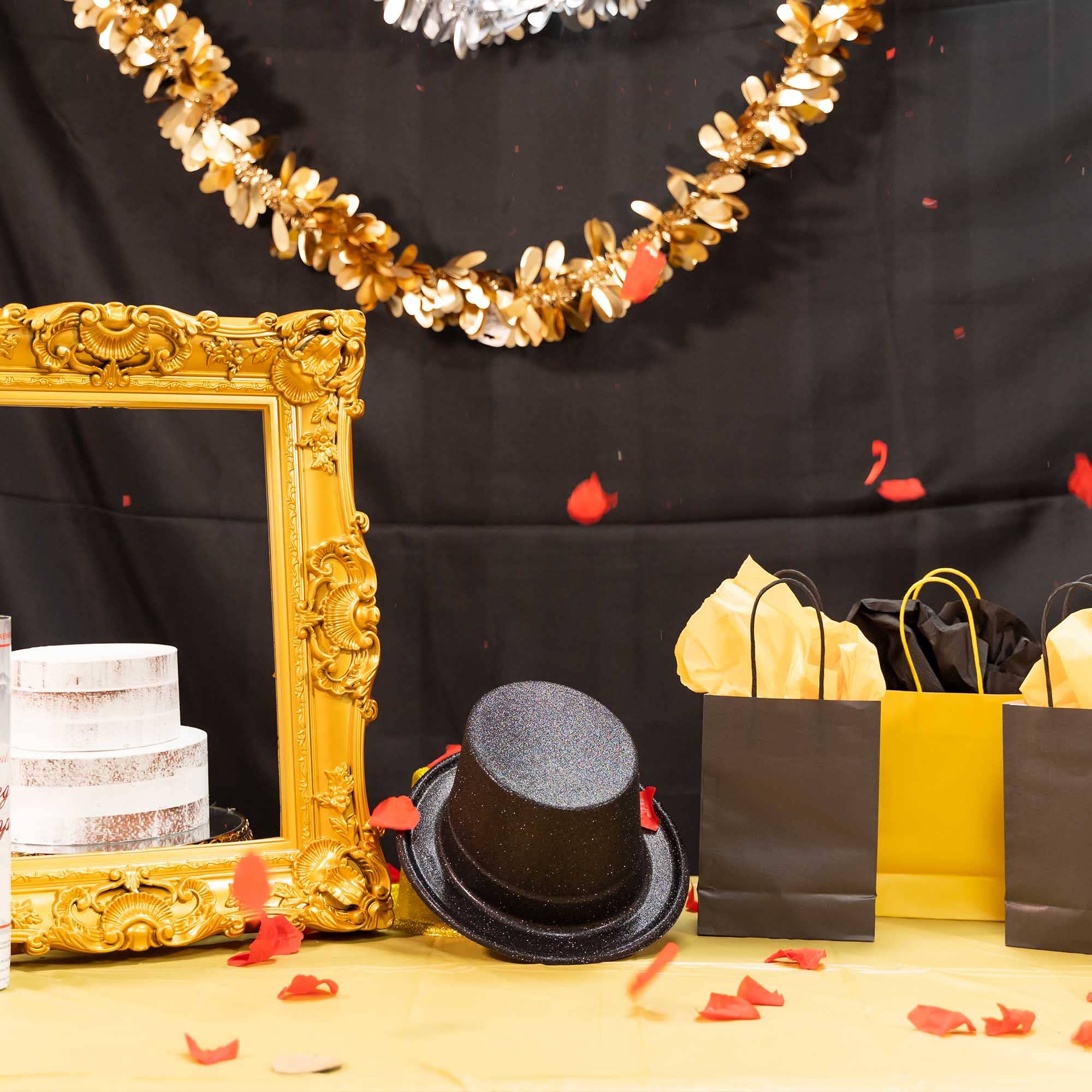 Glitter Party Hat - Black for wholesale on Faire2