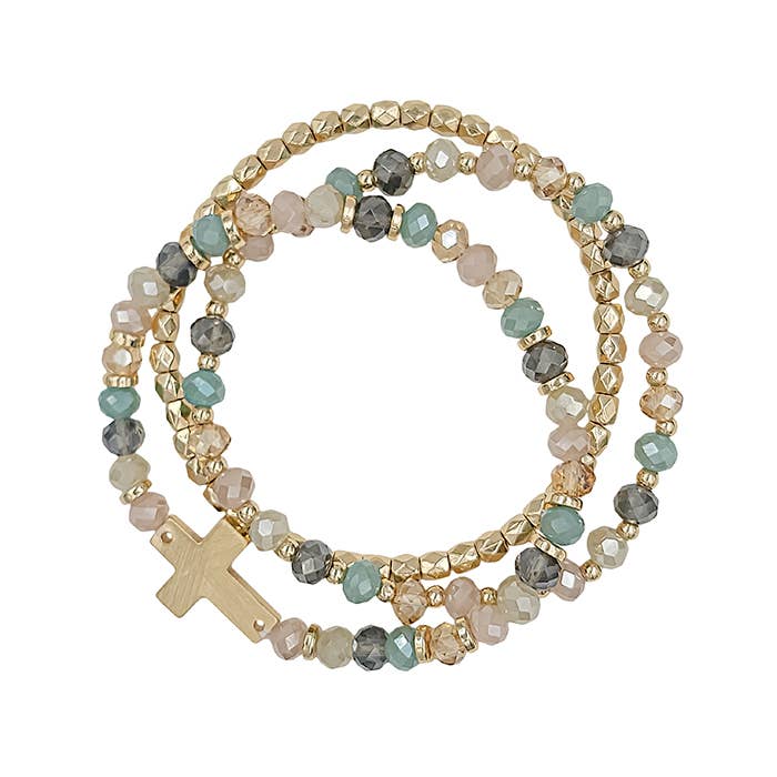 Meghan Browne Style - Wholesale Beaded Bracelet - KING LIGHT MULTI