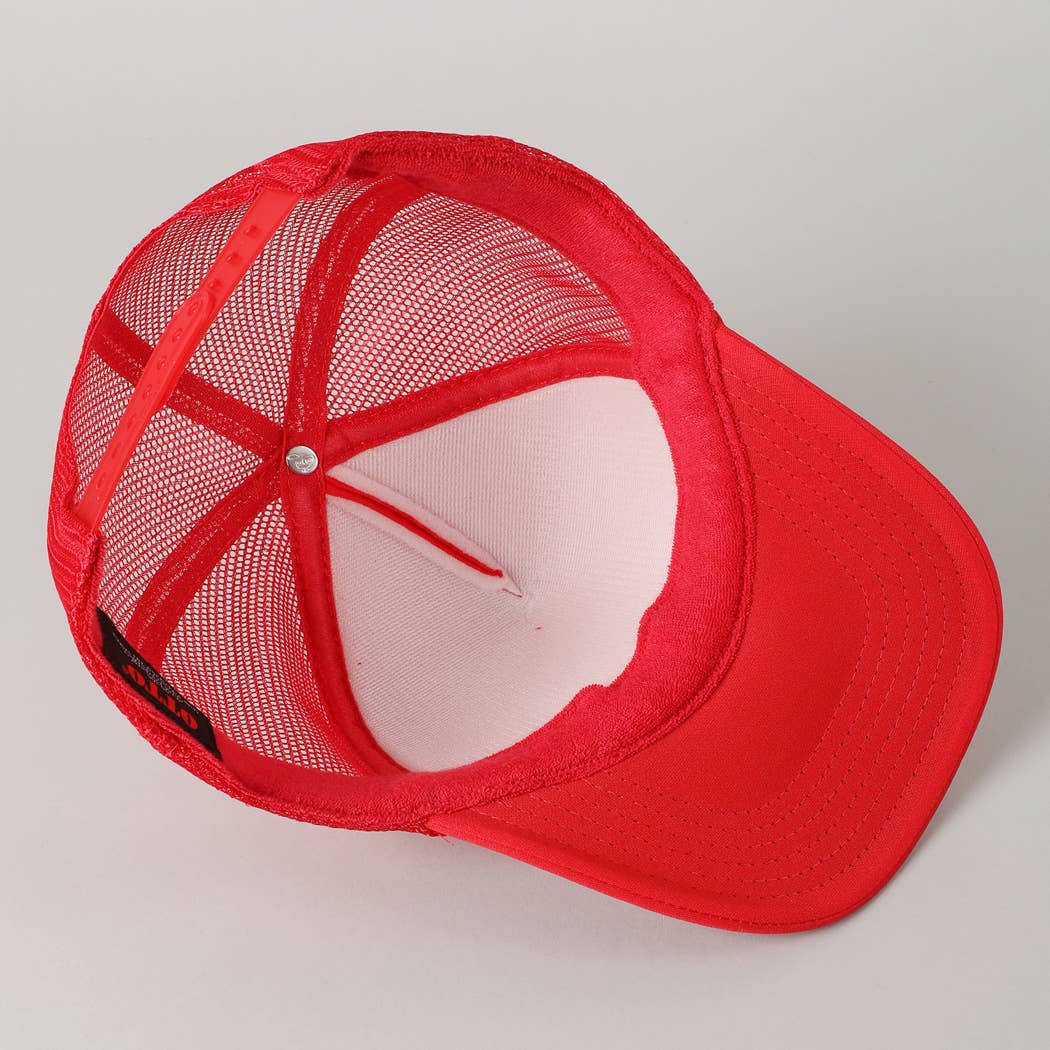 Fashion City - Wholesale Truckerpet - Dames - Heet Meiden Raken Stoepranden Glitter Logo Schuim Trucker Pet34