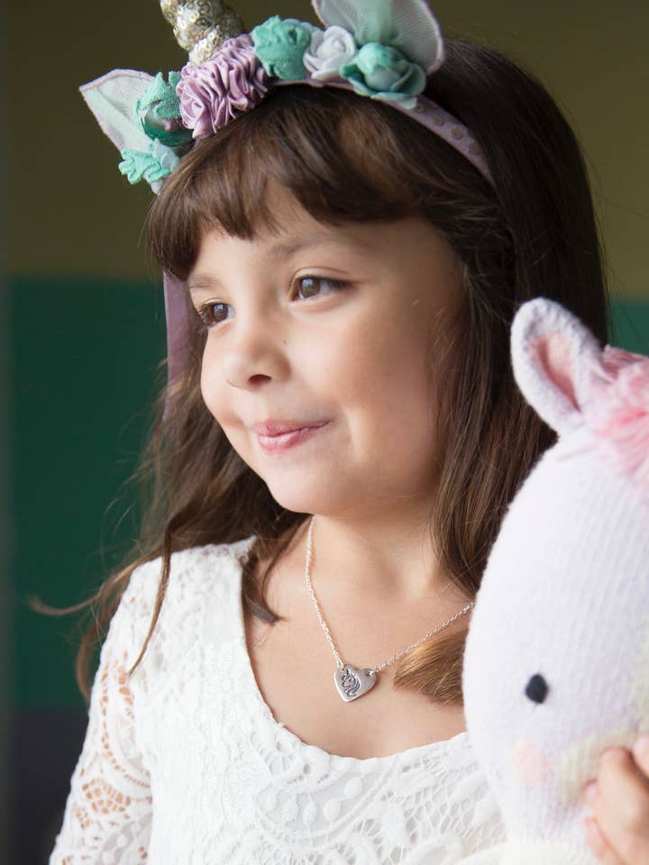 Sterling Silver Unicorn Necklace For Unicorn Lovers for wholesale by MGD Casual Jewelry