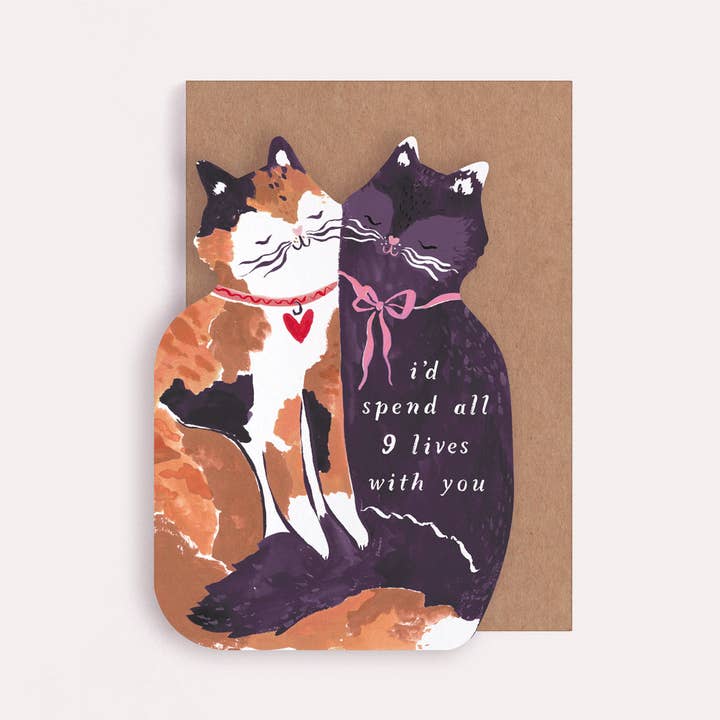 Sister Paper Co. - Wholesale Love card - Nine Lives Cats Cards | Love Cards | Cat Anniversary Cards2