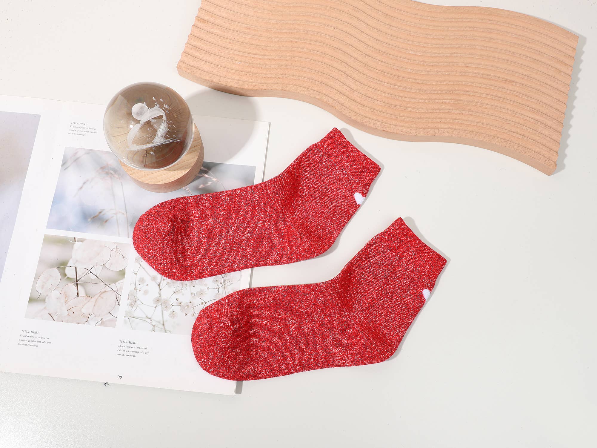 INES DELAURE - Wholesale Socks - Unisex - Heart socks, mid-high10