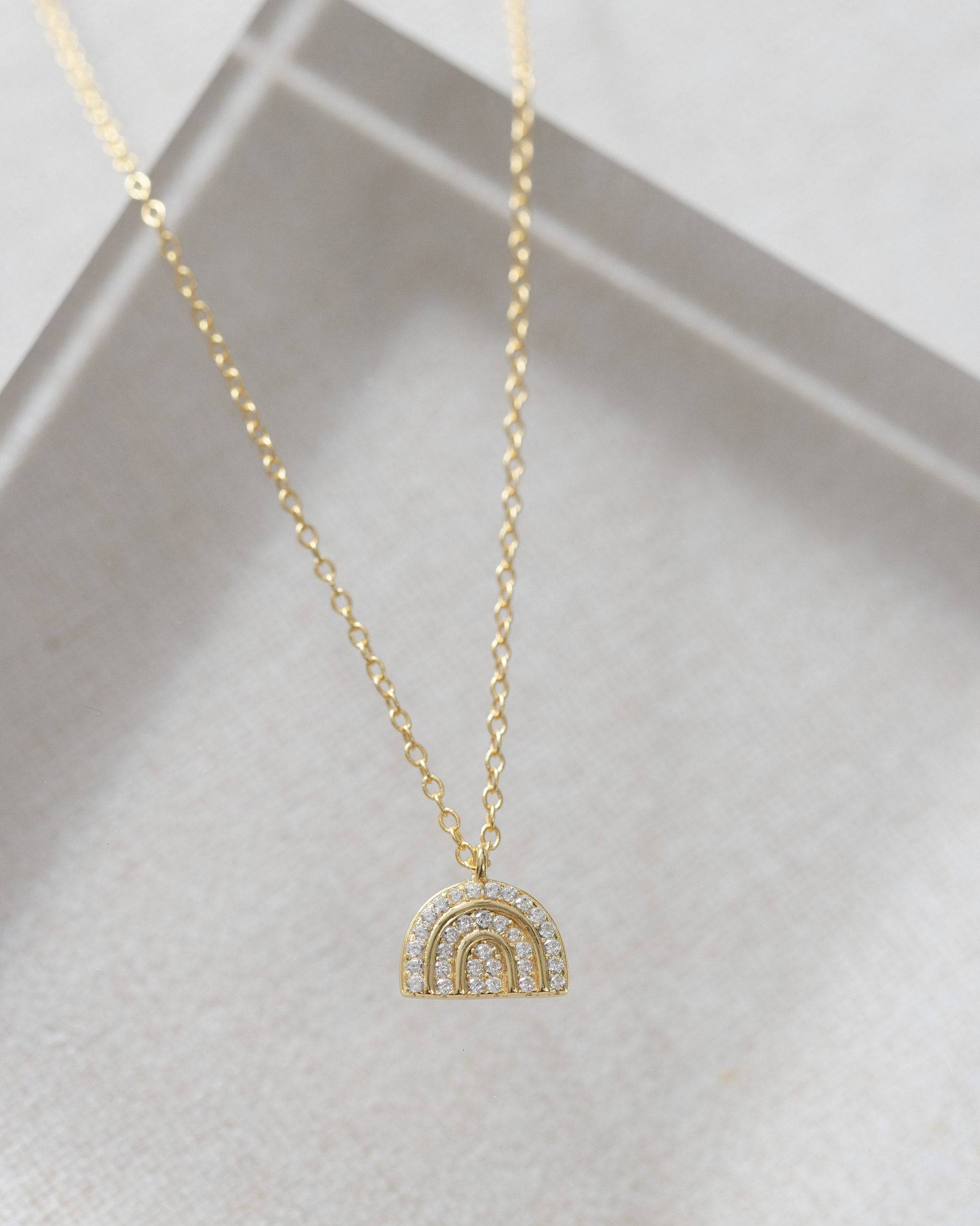 Coast and Cove - Wholesale Pendant/Charm Necklace - Crystal Rainbow Necklace0