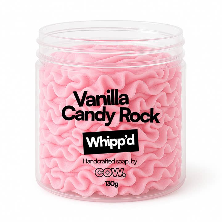 Vanilla Candy Rock - Whipped Soap 130g for wholesale by COW Home & Body