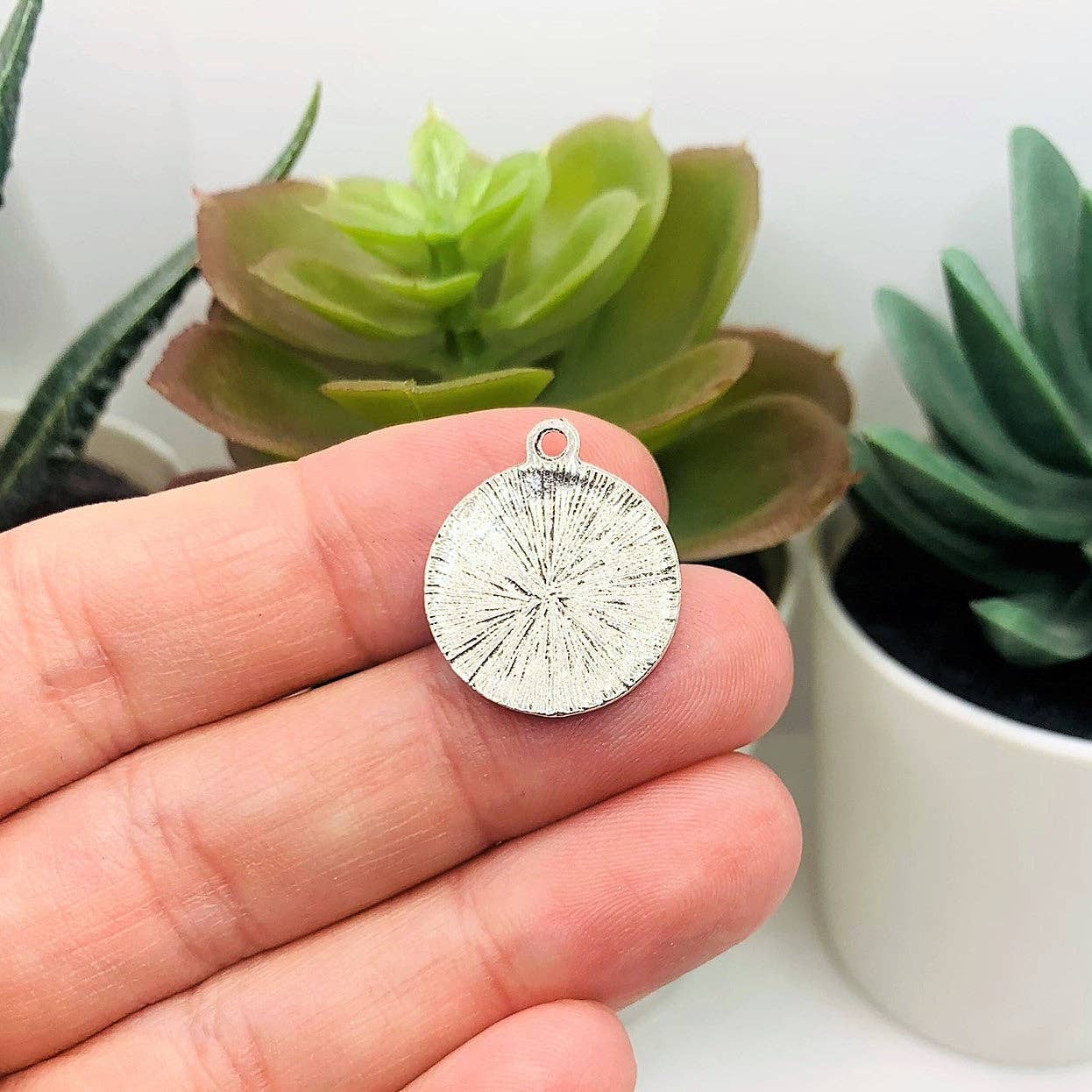 Guerrilla Charm - Wholesale Individual Charm/Pendant - Antiqued Silver Lilith Demon Sigil Pendant Charm, 18x20mm3