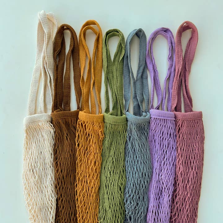 Sun Freckled Studio - Wholesale Grocery/Shopping Bag - French Market Bag, Reusable Grocery Bag, Mesh Produce Bag