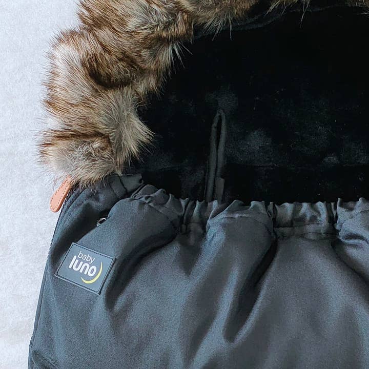 baby luno - Wholesale Pram cover/accessory - baby luno Nordic Footmuff Pram Liner - Classic Black1