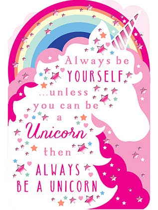 Mtw0812 | Sei ein Einhorn | 4,16 £ pro Stück (von 2 Stück) für den Großhandel von WPL Gifts