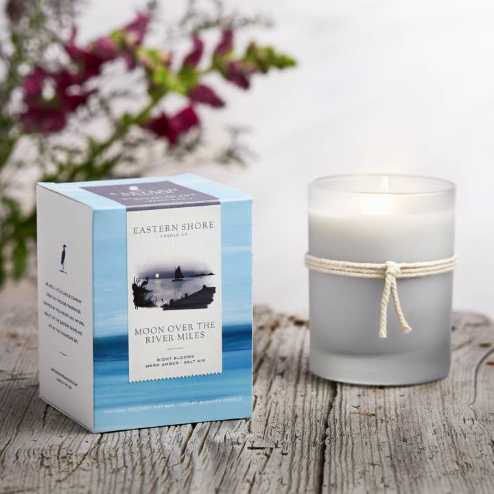 Moon Over the River Miles - Moonflower, Spice & Amber for wholesale by Eastern Shore Candle Co