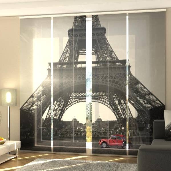 Uppsättning av 4 Retro Car Panel Tält och Eiffeltornet för wholesale av IlyDecor