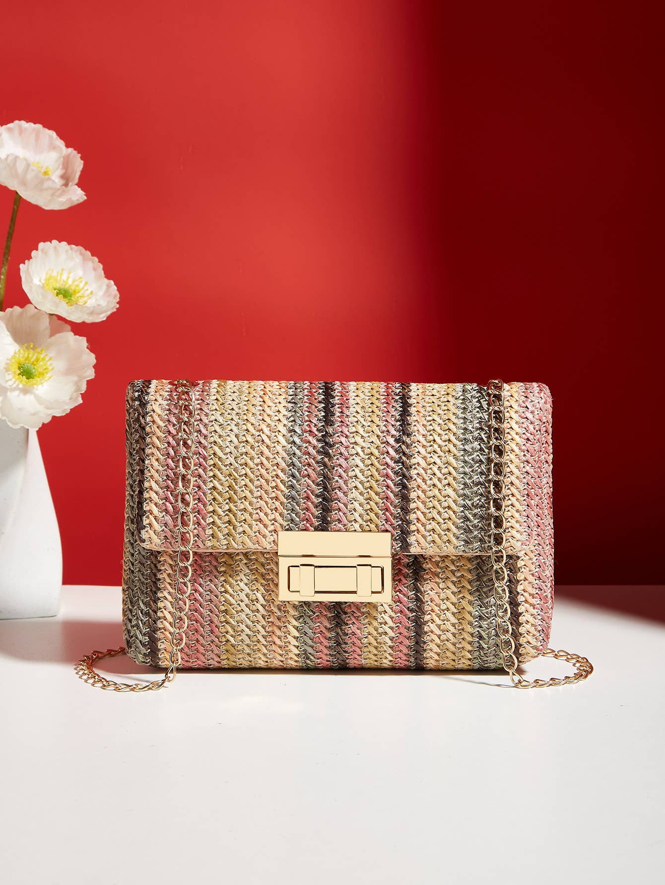 Little Trendy - Wholesale Crossbody Bag - Women's - Women's straw crossbody bag small square bag9