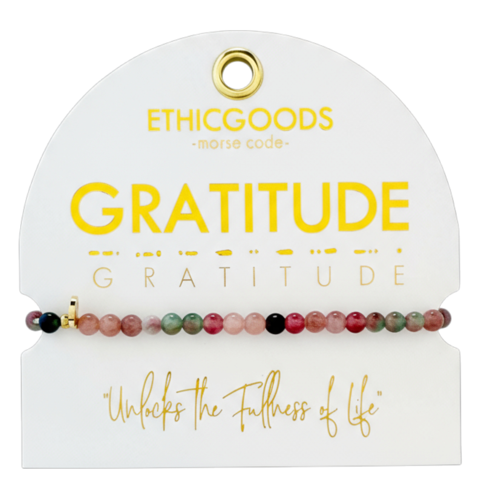 ETHICGOODS – wholesale Beaded bracelet – Morse Code Bracelet | GRATITUDE2