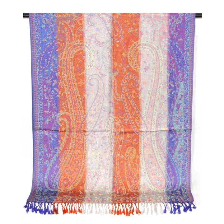 SERENITA - Wholesale Scarf - Women's - Pashmina Scarf Rainbow Color Reversible Shawl Wraps11