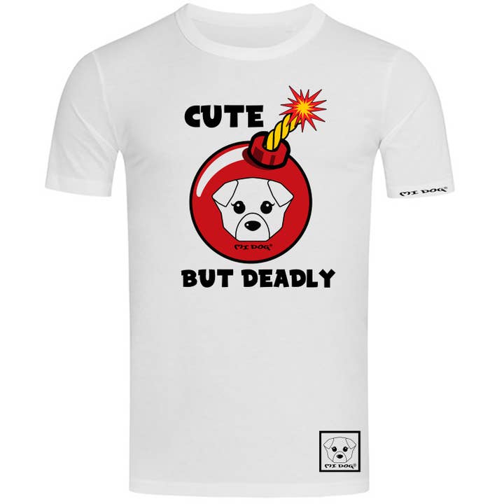 Süßes But Deadly T-Shirt mit normaler Passform für den Großhandel von MI DOG