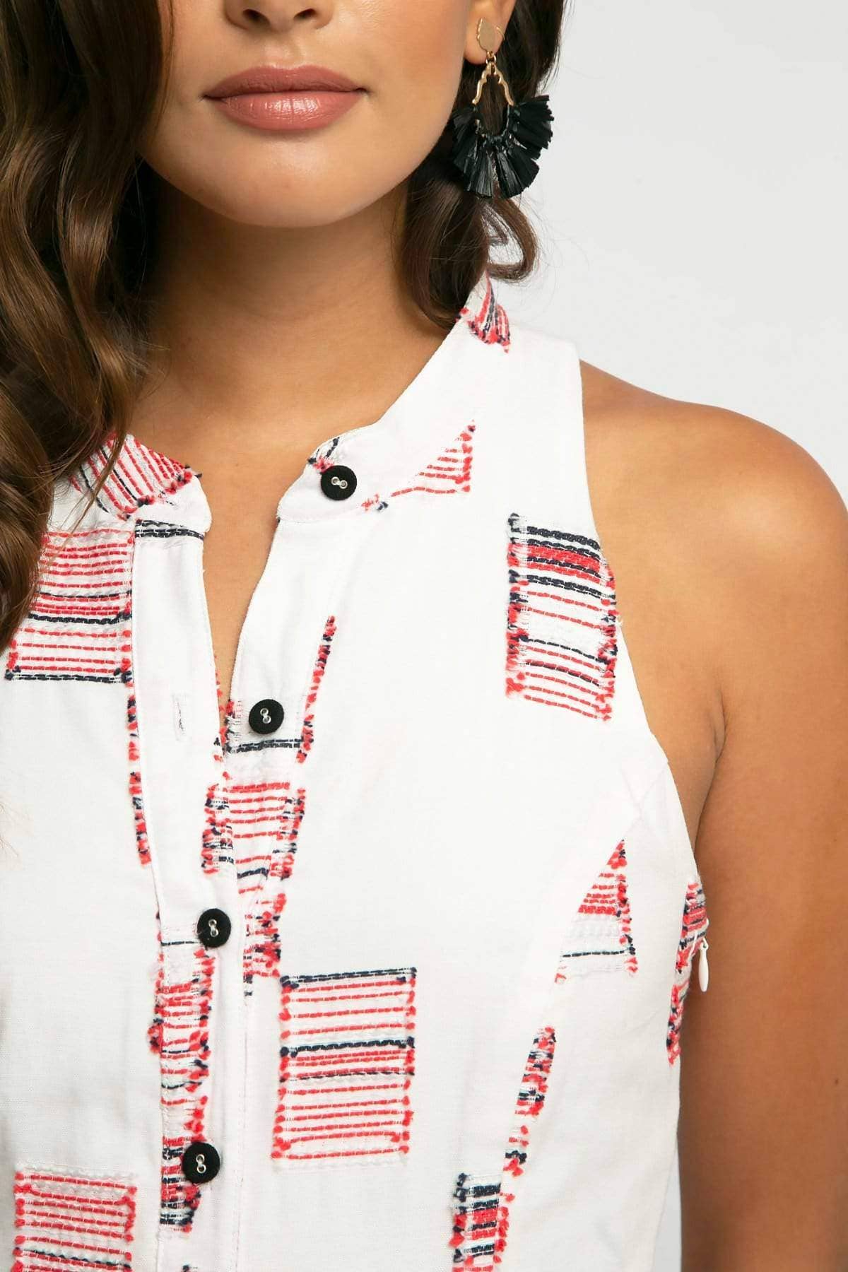 Eva Franco - Wholesale Dress - Women's - Kitty cotton shirt  Dress - Red Velvet Cake2