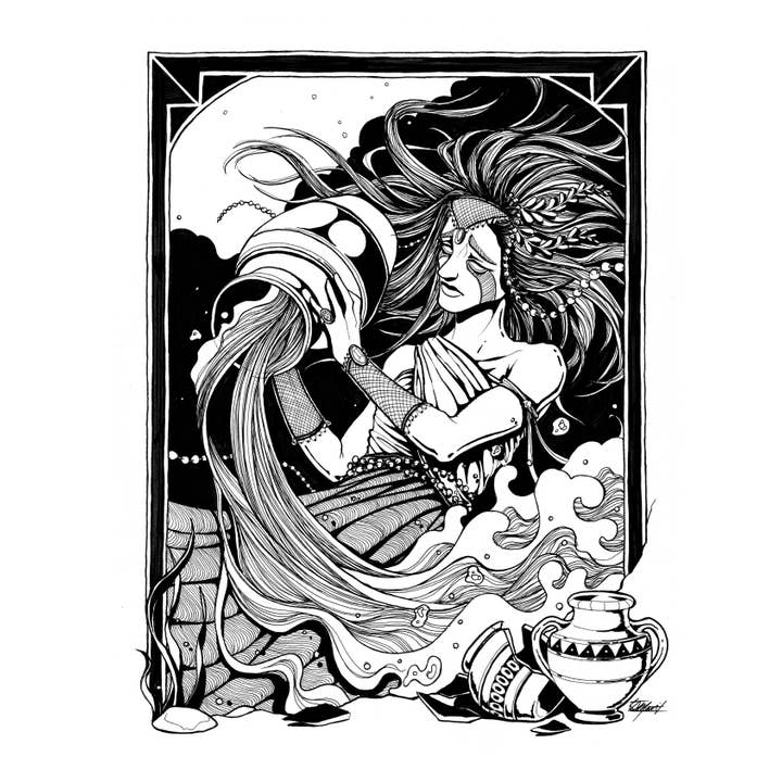 Indi Martin Art - Wholesale Coloring & Activity Book - Adult - Coloring Book: Villains & Villagers - Fantasy Characters3