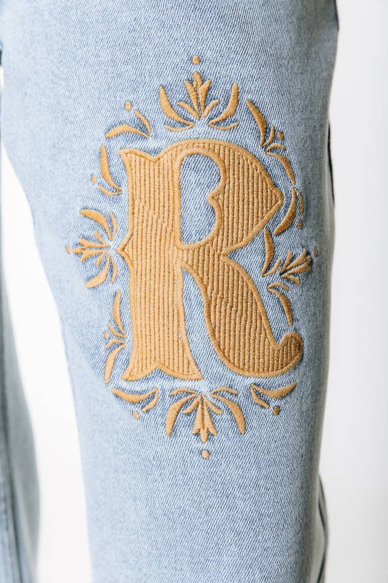 Denim azul claro Gaias Denim | Denim azul claro para venda a revendedores na Faire4