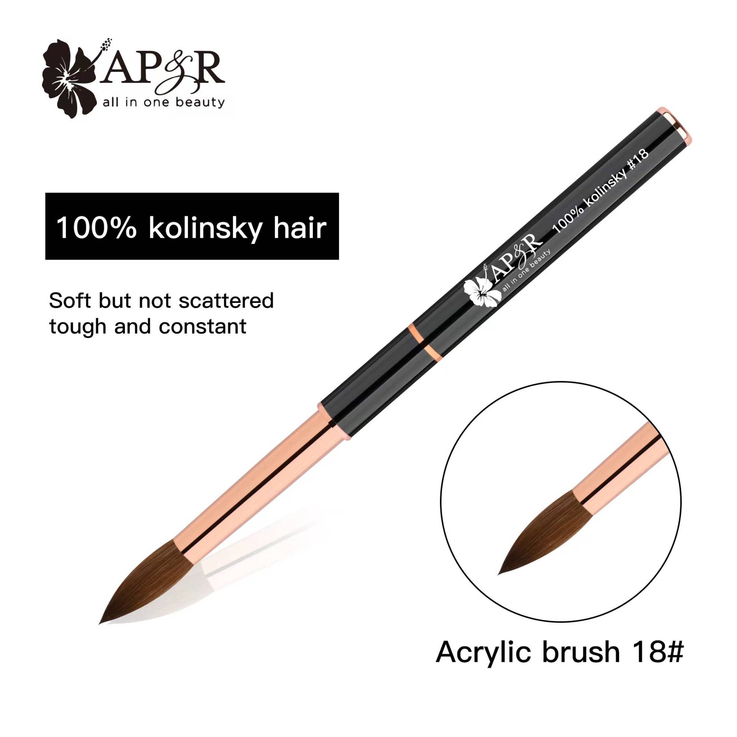 Professional Acrylic Kolinsky Brush #10