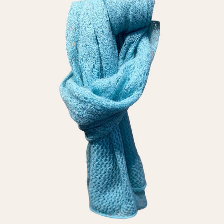 NAÏS PARIS - Wholesale Scarf - Women's - OPENWORK MOHAIR WOOL SHAWL11