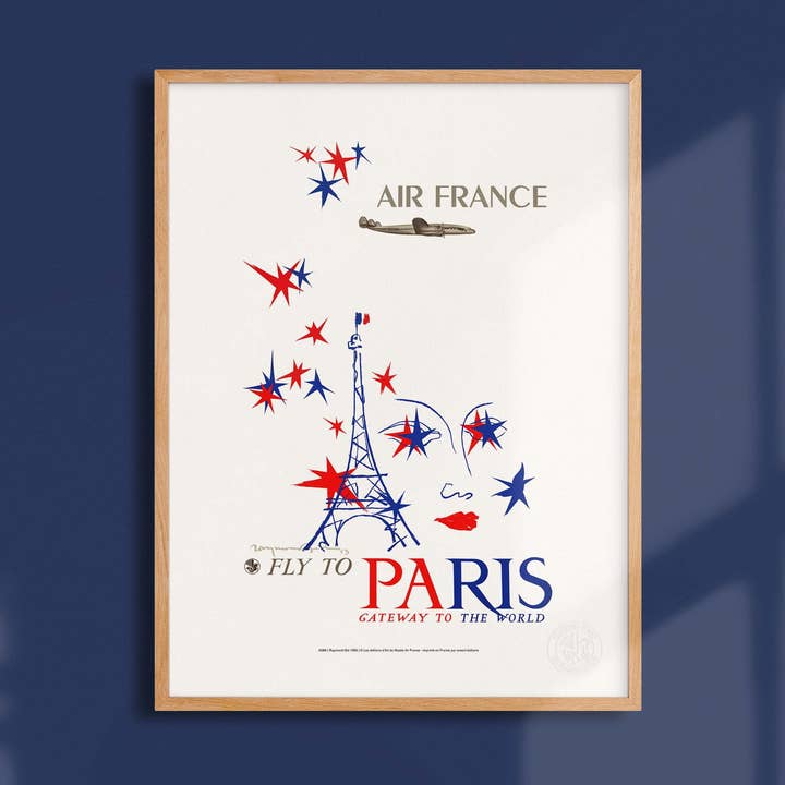 Cartaz Air France / Voe para Paris - AFL0066 por atacado de Oneart