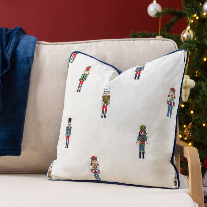 Nutcracker Christmas Cushion Cream and other Purchase Wholesale embroidered fabric. Free Returns & Net 60 Terms on Faire trending on Faire.