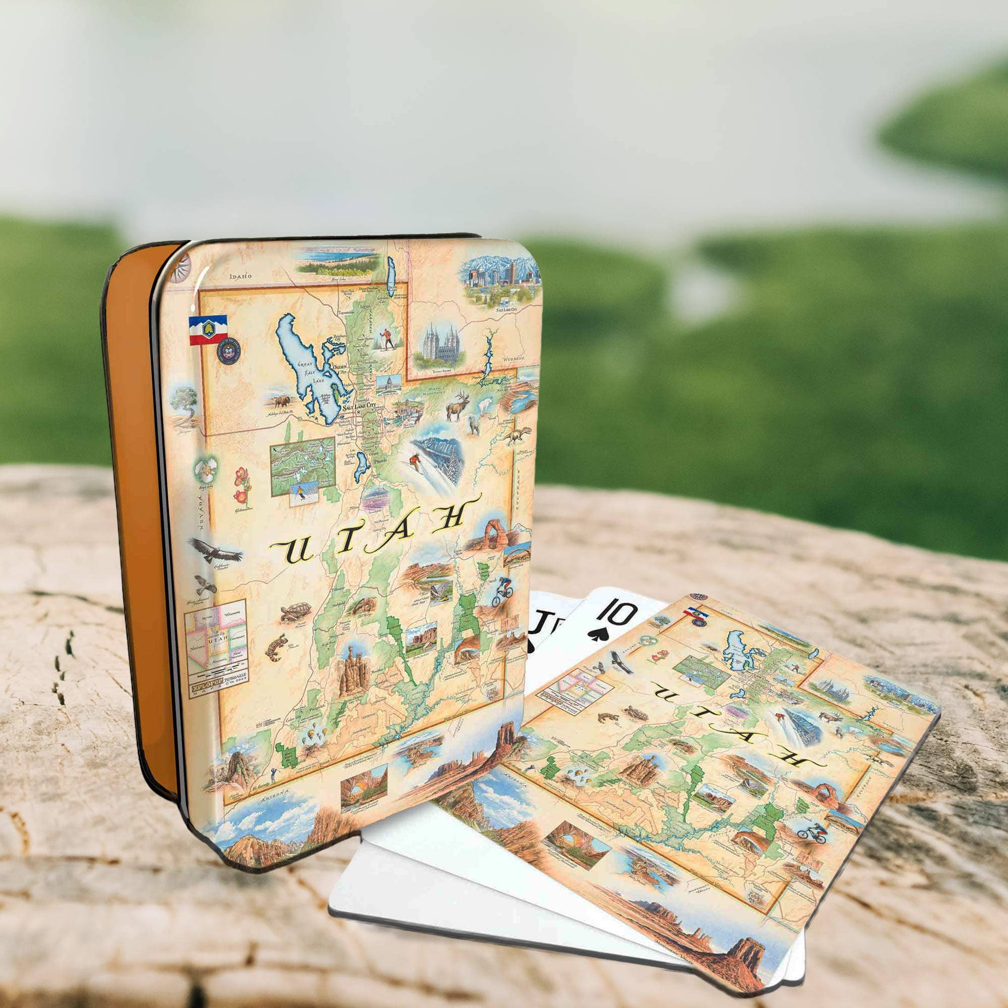 XPLORER MAPS - Wholesale Playing Cards - Utah State Map Playing Cards2