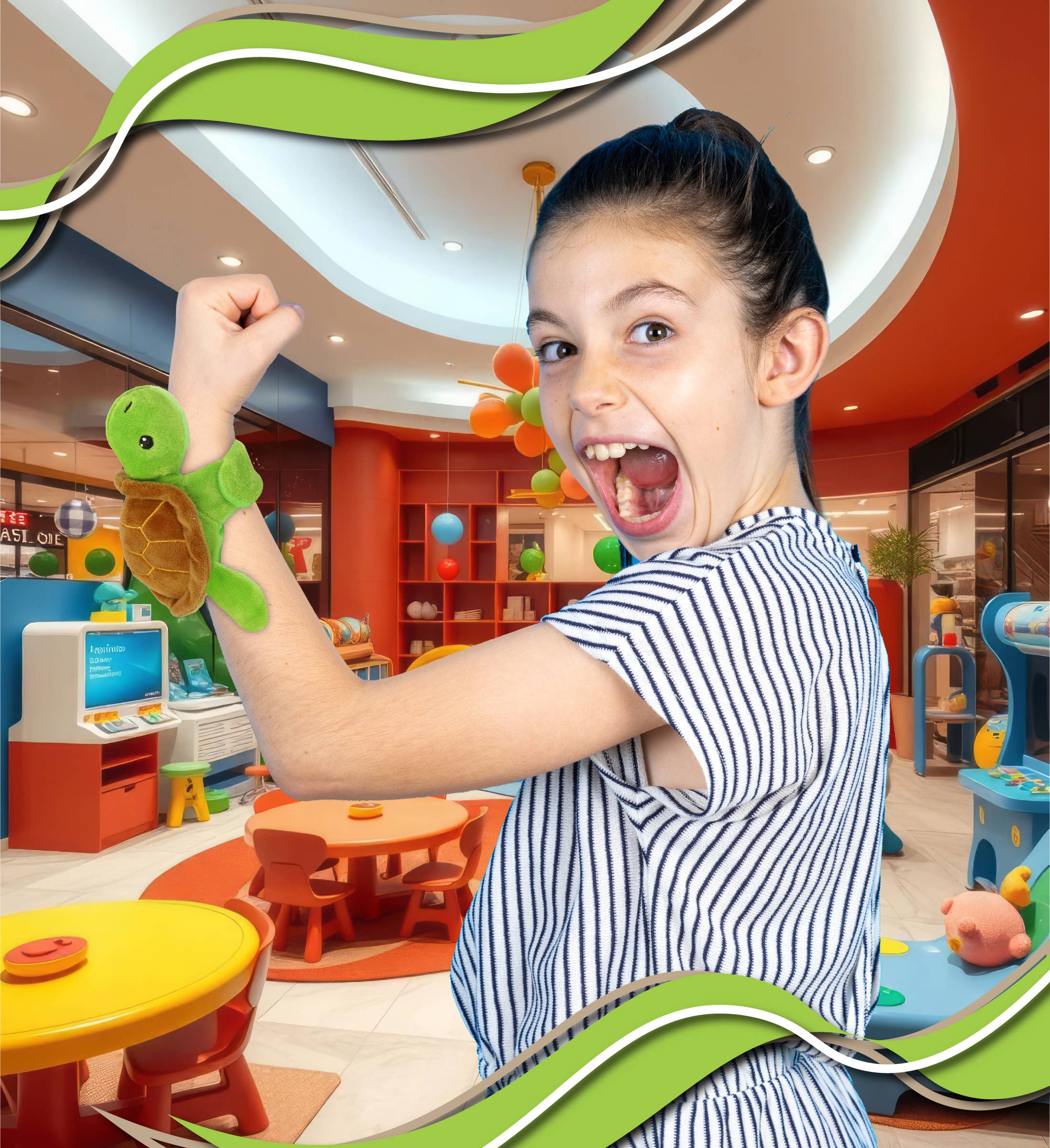 Cota Global – wholesale Stuffed/plush toy – Kids & baby – Slap Bracelet Plush - Sea Turtle4