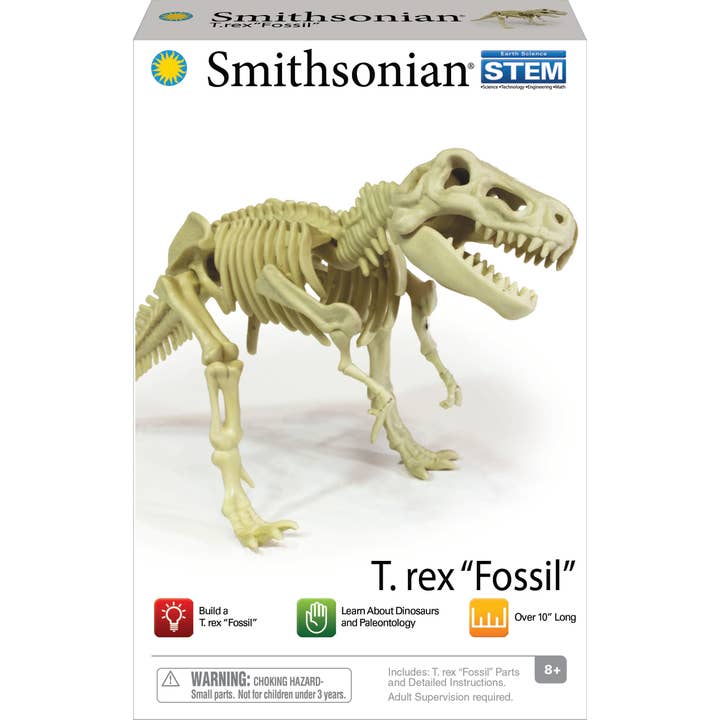 Toysmith - Wholesale Build-a-Toy - Kids - Smithsonian Dinosaur Fossils T-Rex Value Set1