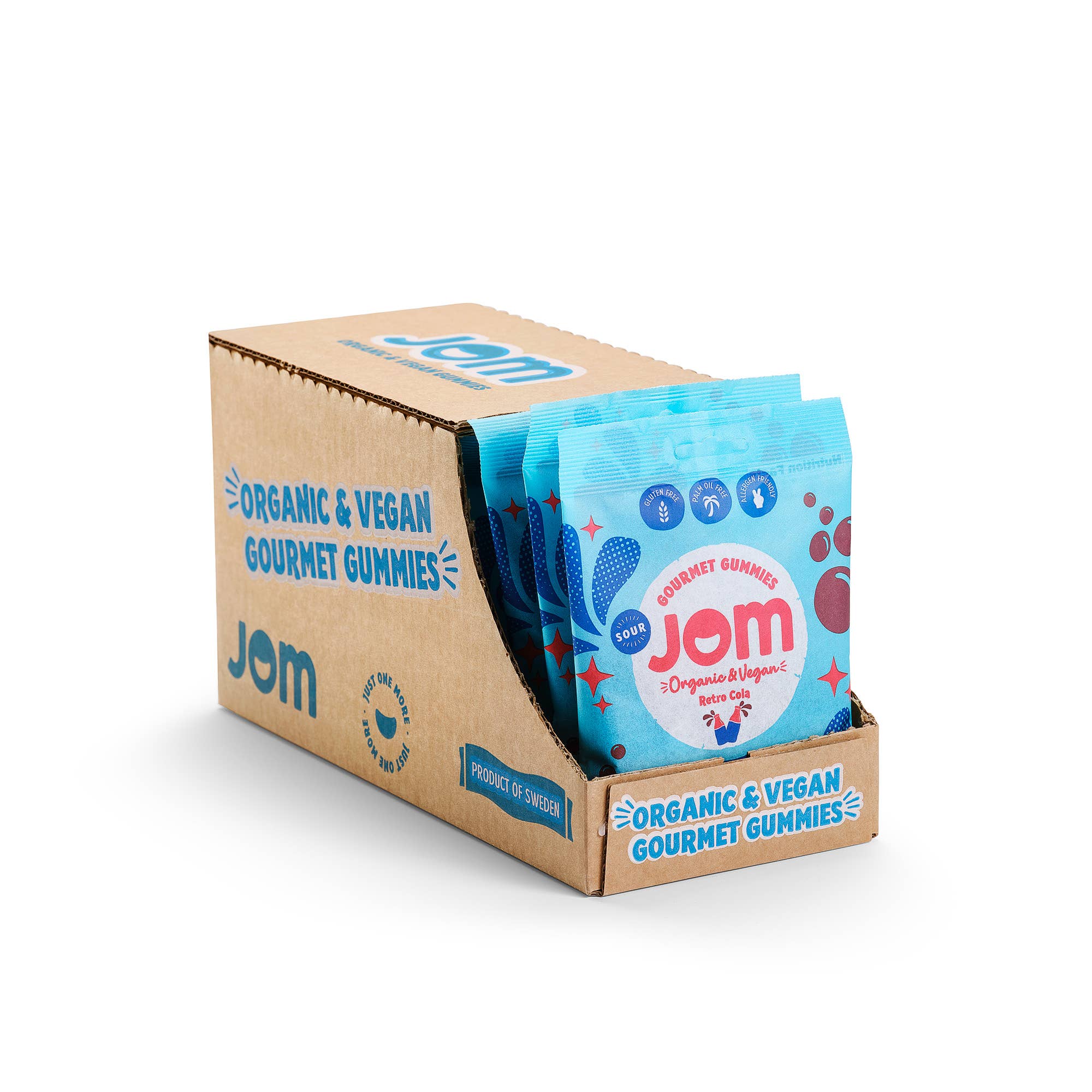 JOM - Wholesale Gummy - Swedish Organic and Vegan Sour Retro Cola Gummies3