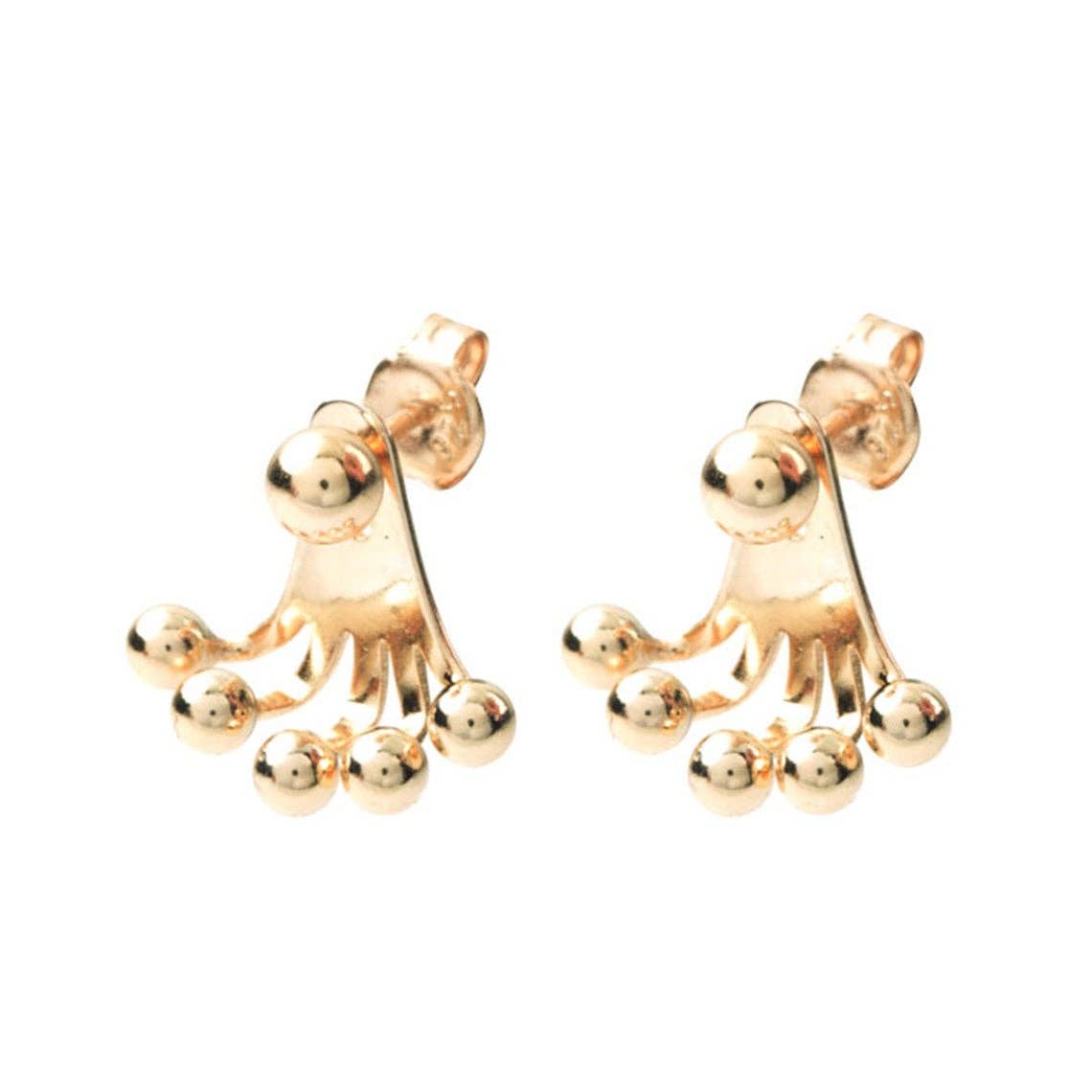 HolyBang Jewels - Wholesale Stud/Post Earrings - UNIQUE BALL EAR JACKET - E-ST1169 6