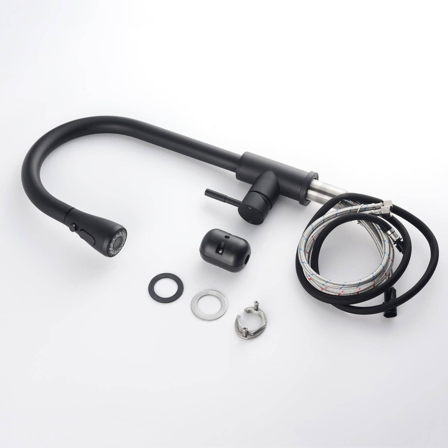 39F Inc. - Wholesale Kitchen Tool/Gadget - Matte Black Kitchen Faucet with Pull-Out Sprayer20