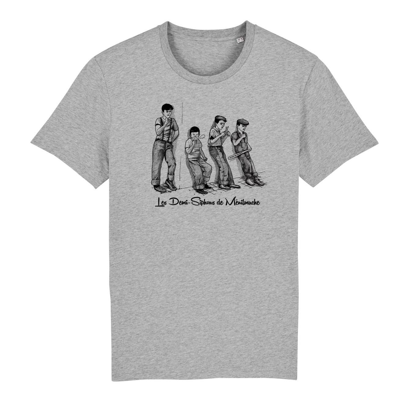 Gang de Paris - Vente T-shirt sérigraphié – unisexe - T-shirt Les Demi-Siphons de Ménilmuche3