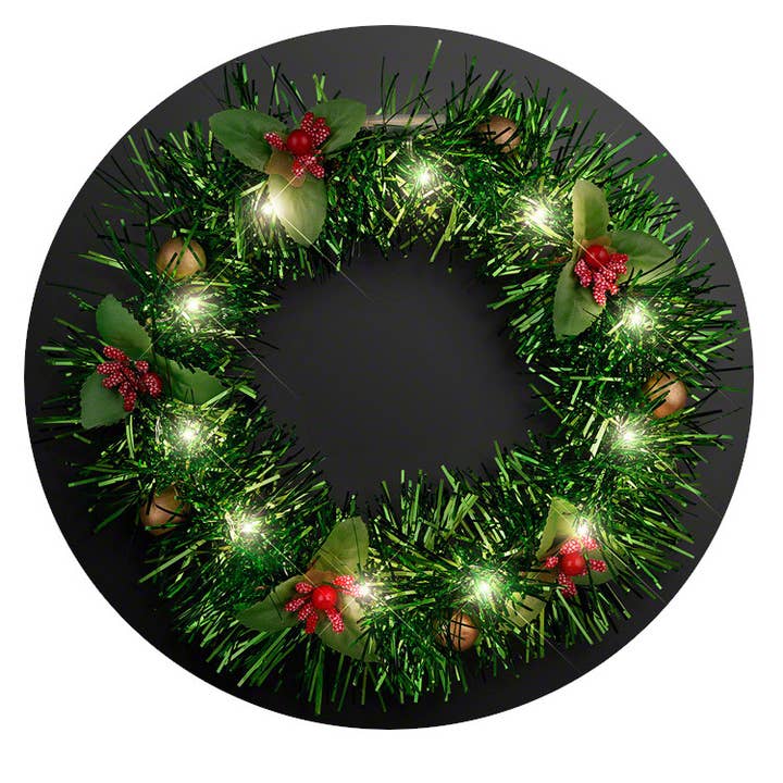 Blinkee.com, LLC - Wholesale Christmas decoration - Light Up Christmas Wreath Crown Lighted Headband2