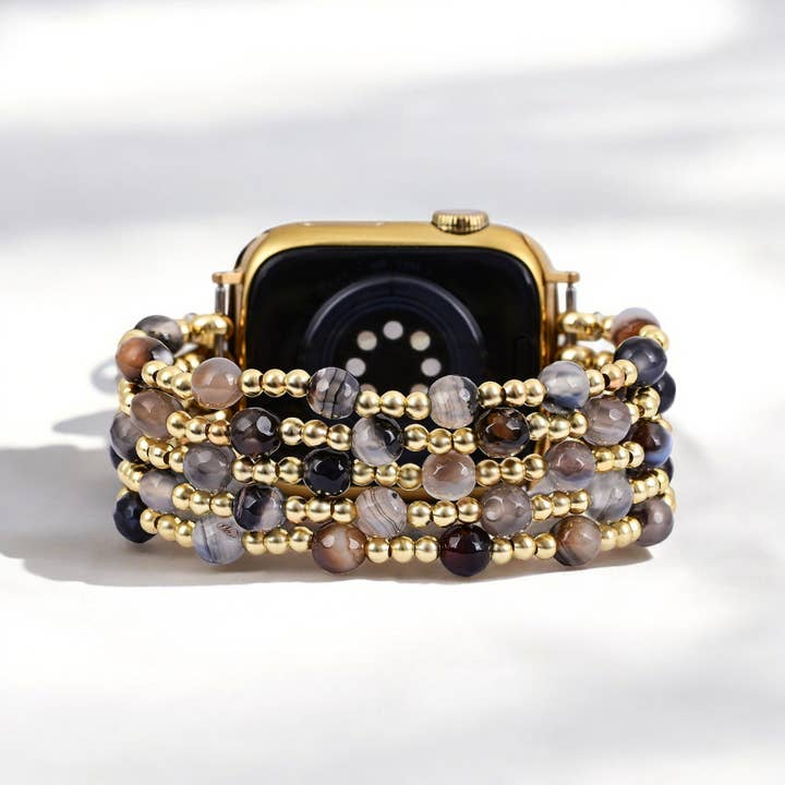 Cape Diablo - Wholesale Watch Band/Strap - Women's - Agate Elegance Stretch Apple Watch Strap