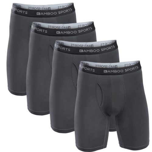 Bamboo Sports - Vendita all'ingrosso Intimo - Uomo - Boxer da uomo in rayon di bambù con cuciture interne da 15,2 cm, confezione da 418